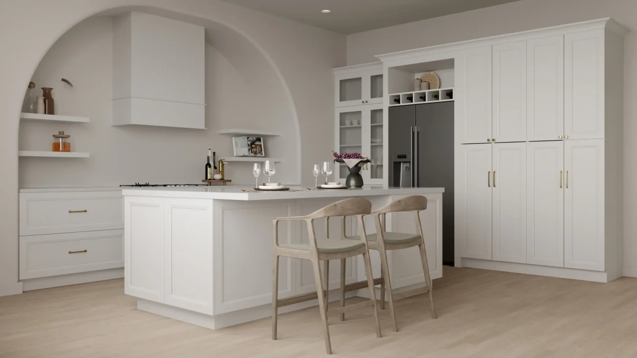 Modern Shaker Style Cabinets in Brickell