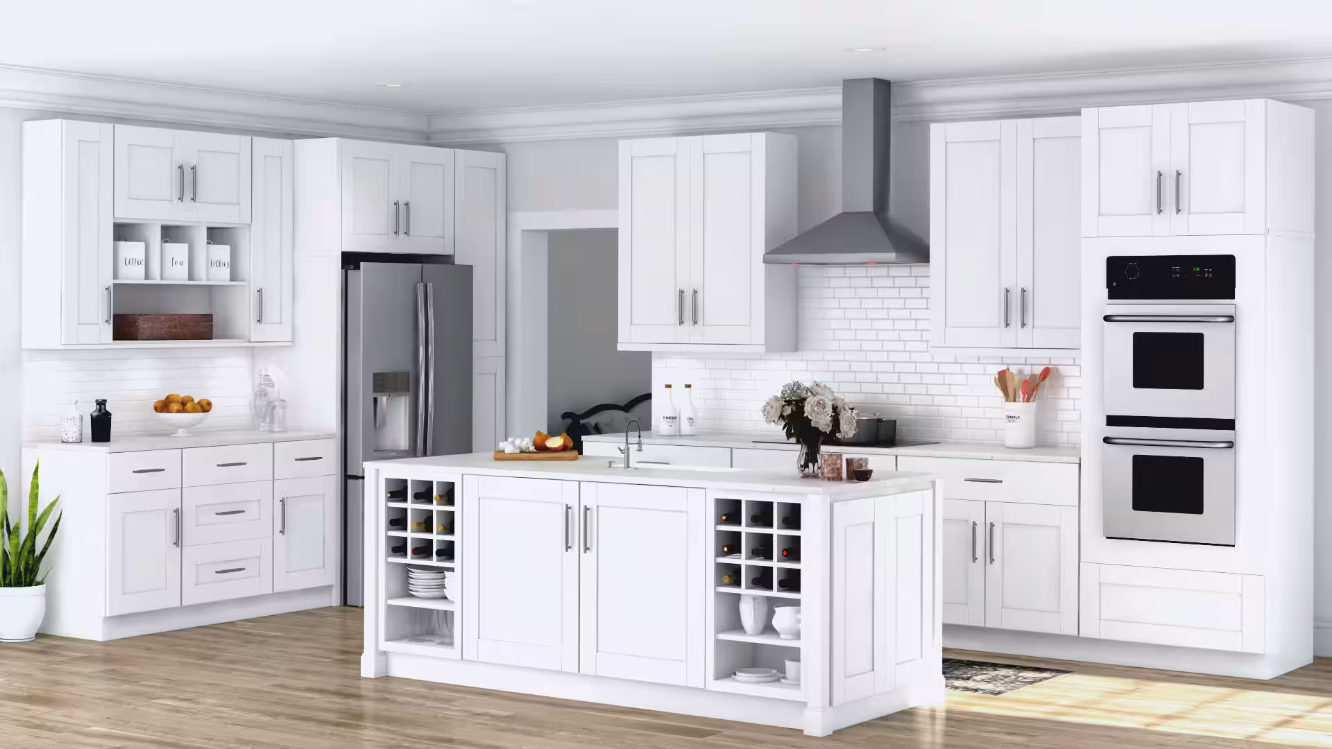 White Shaker Cabinets in Orlando