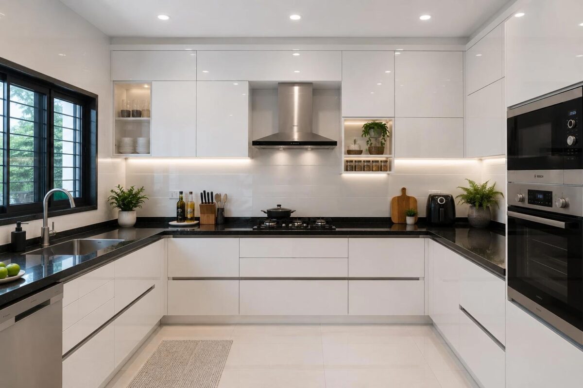 Glossy Kitchen Cabinets