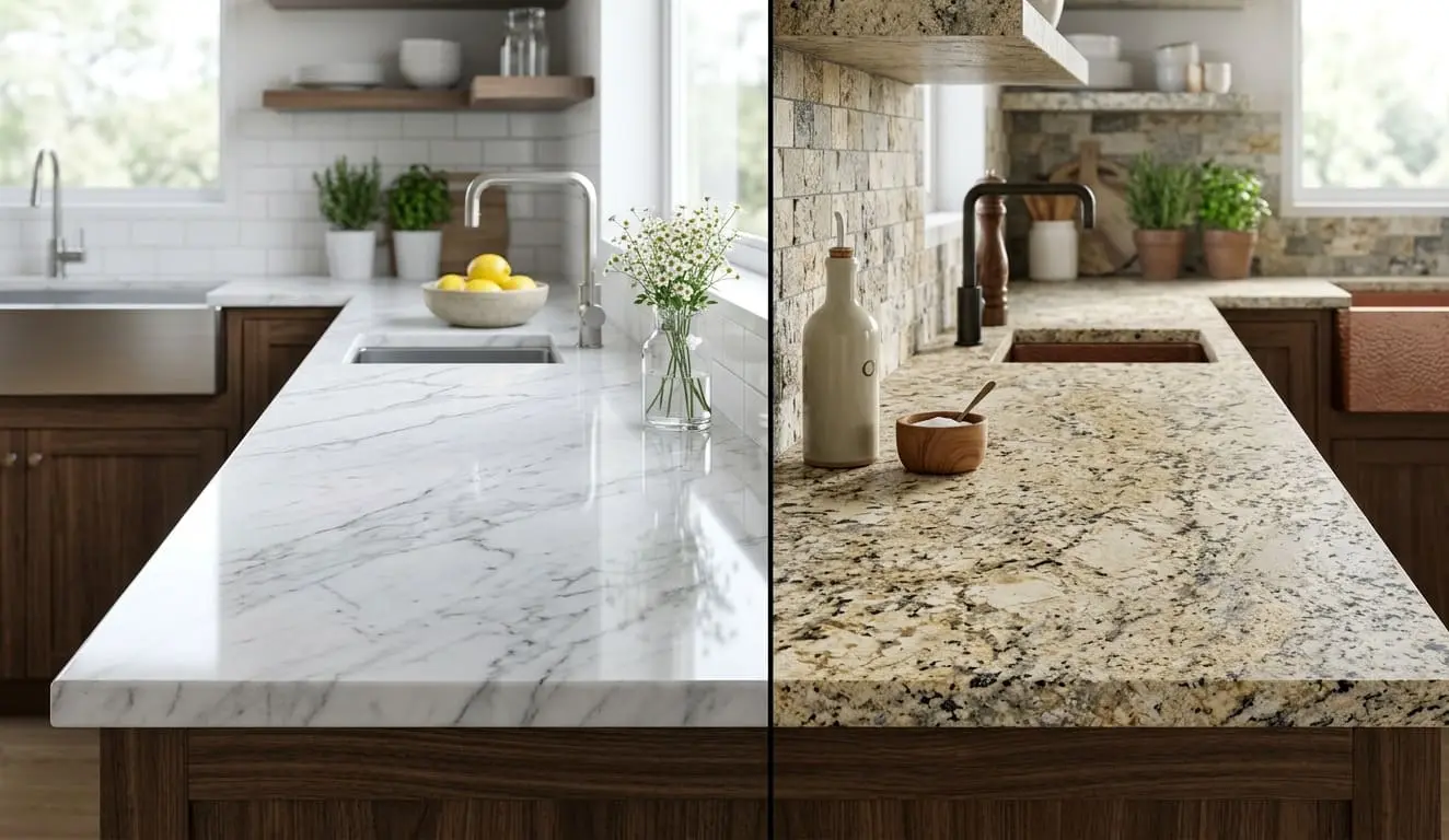 Granite vs Marble Countertop